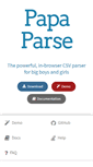 Mobile Screenshot of papaparse.com