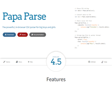 Tablet Screenshot of papaparse.com